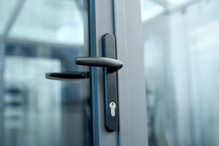Aluminum Bifold Door 192"Wx96"H - OUT SWING FROM EXTERIOR VIEW image 10