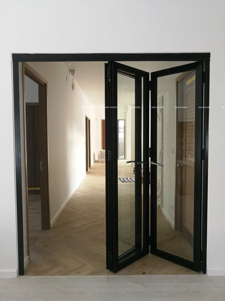Aluminum Bifold Door 72"Wx80"H - OUT SWING FROM EXTERIOR VIEW image 4