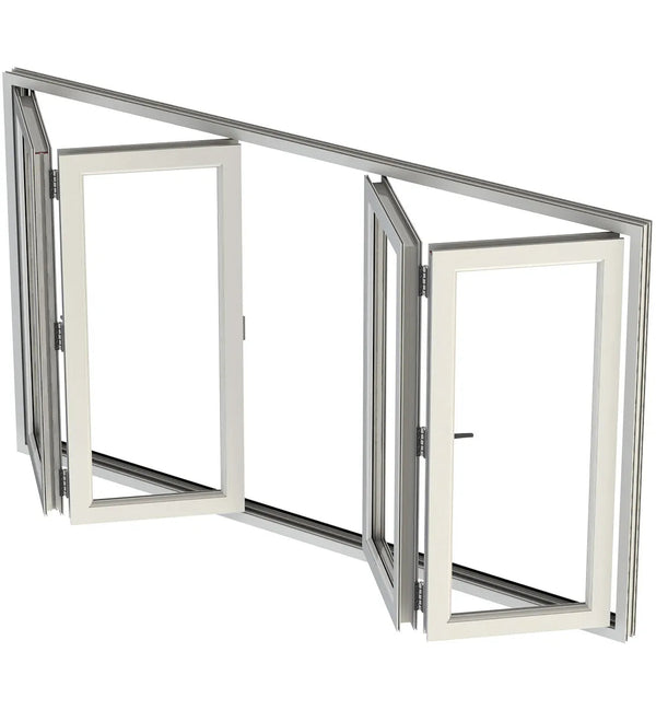 Haus of Doors Aluminum Bifold Window 96"Wx36"H - OUT SWING FROM EXTERIOR VIEW image 0
