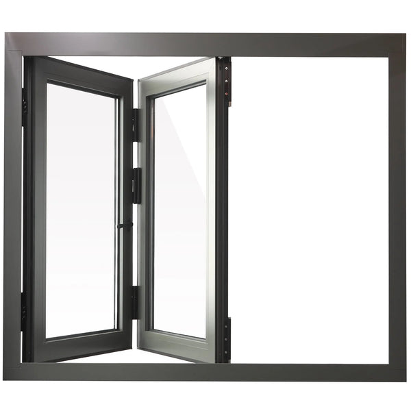 Haus of Doors Aluminum Bifold Window 60"Wx36"H - OUT SWING FROM EXTERIOR VIEW image 0