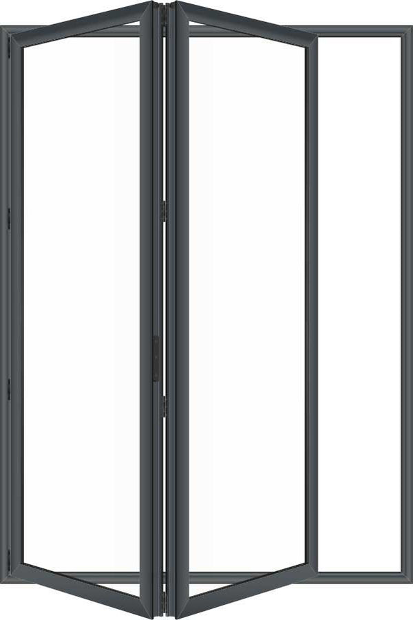 Aluminum Bifold Door 72"Wx80"H - OUT SWING FROM EXTERIOR VIEW image 0