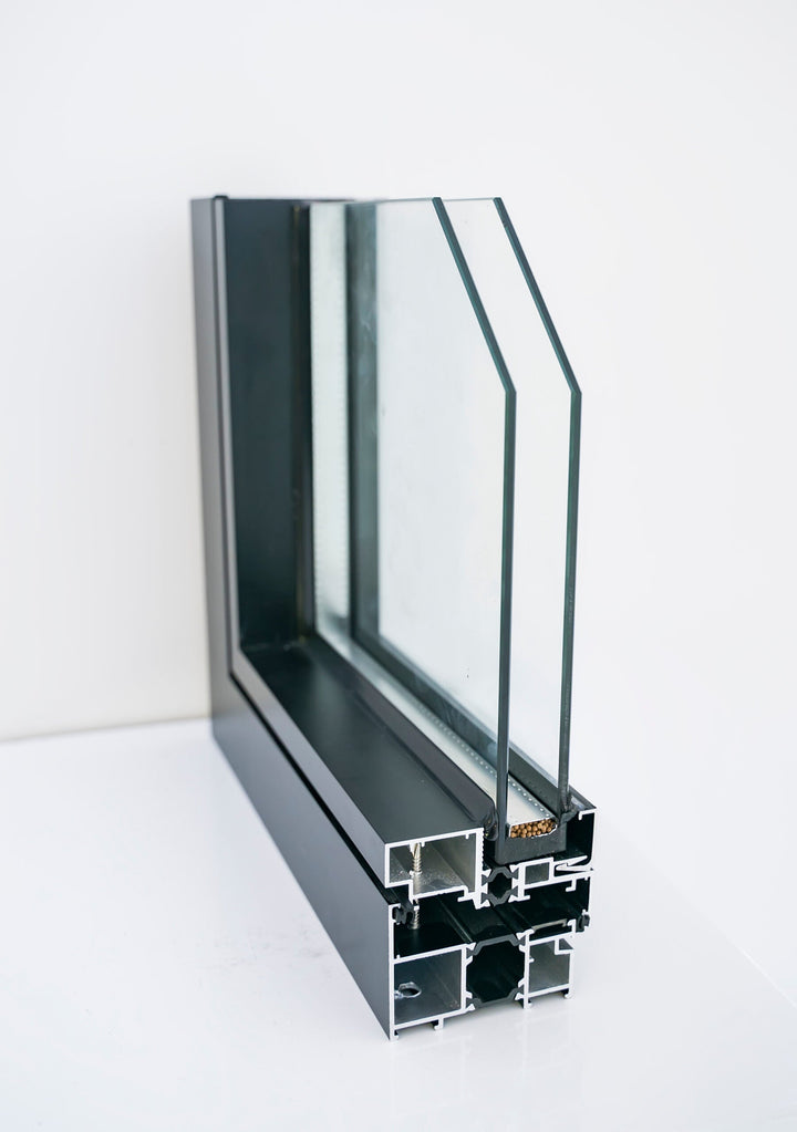 Aluminum Bifold Door 168"Wx96"H - OUT SWING FROM EXTERIOR VIEW image 3