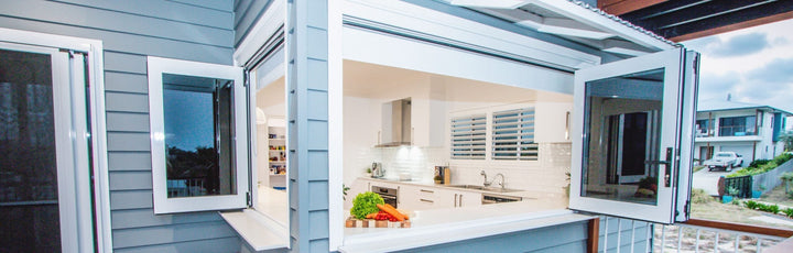 Haus of Doors Aluminum Bifold Window 60"Wx48"H - OUT SWING FROM EXTERIOR VIEW image 0