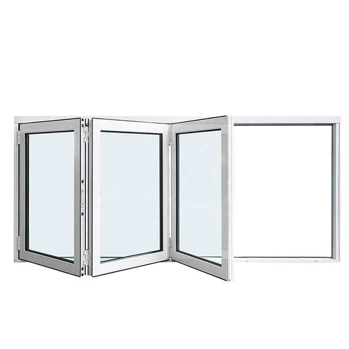 Haus of Doors Aluminum Bifold Window 96"Wx48"H - OUT SWING FROM EXTERIOR VIEW image